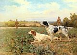 Field Canvas Paintings - In The Field, Shooting
